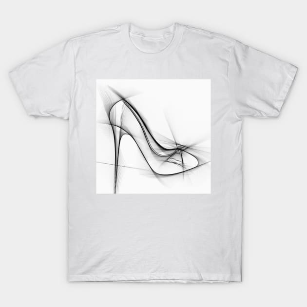 Line Drawing High Heel T-Shirt by Hudkins